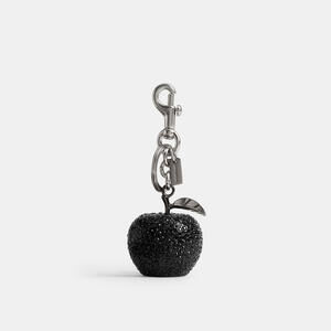 Coach Crystal Black Apple Bag Charm
